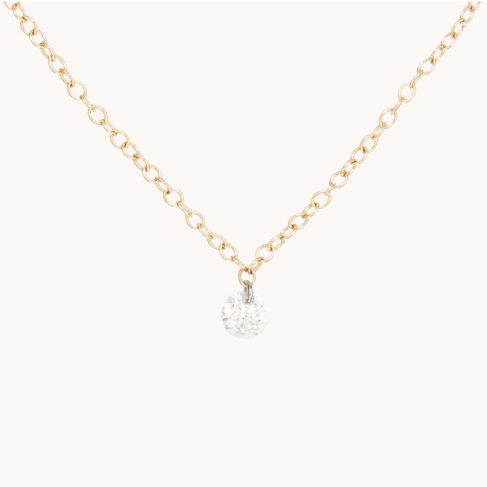 ✨Catbird Diamond Pinprick Necklace Yellow Gold 15”✨